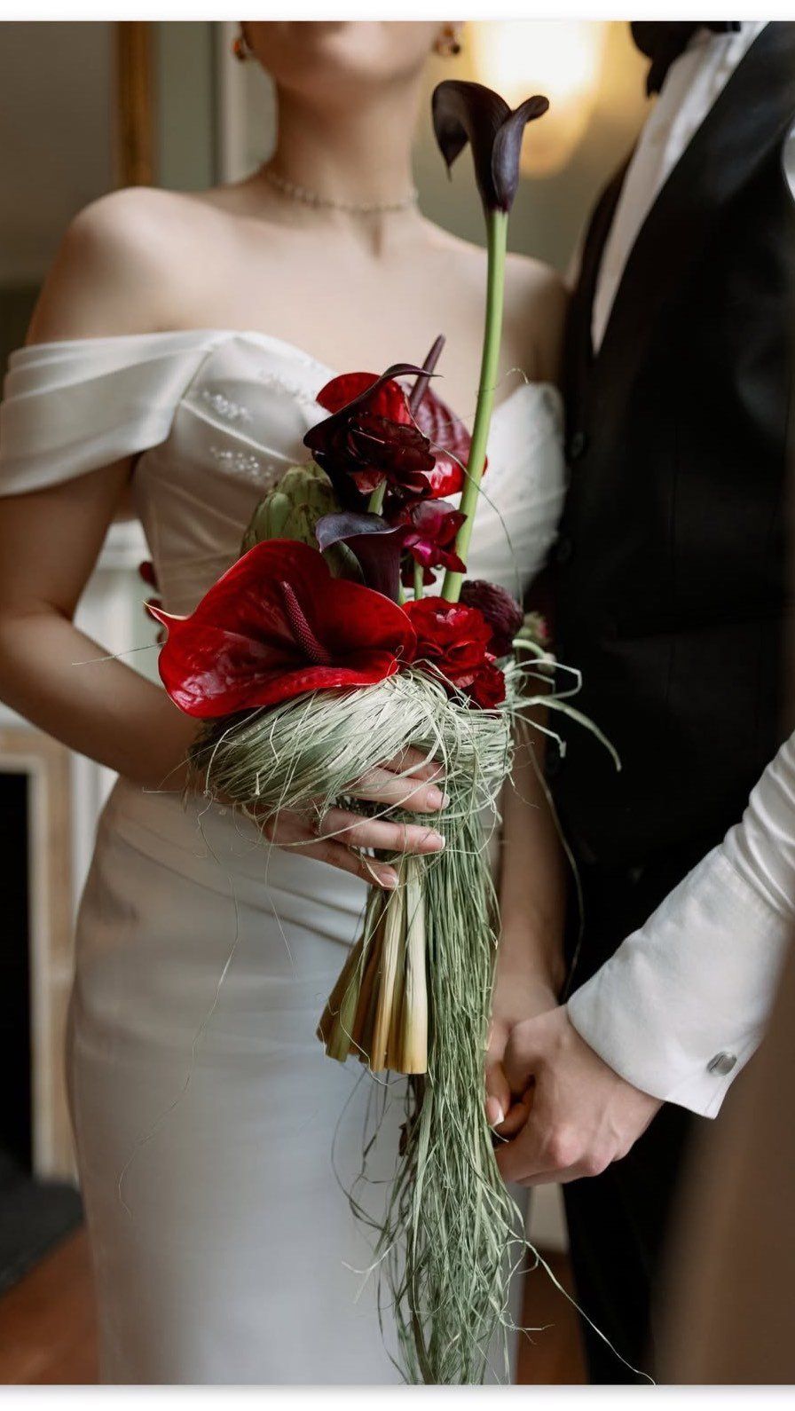 Couple on their wedding day